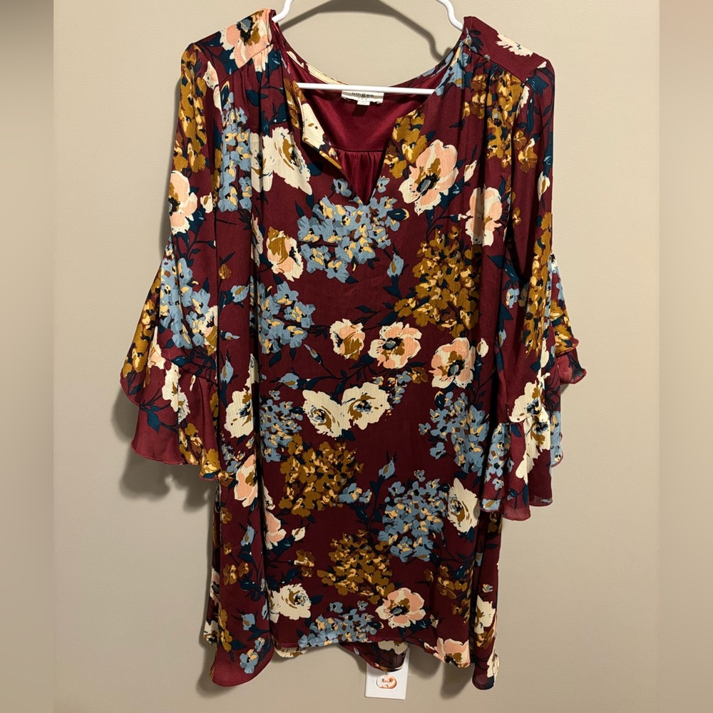 Fall Floral Dress